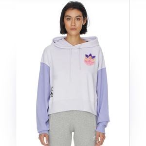 Adidas Logo Play Cropped Hoodie